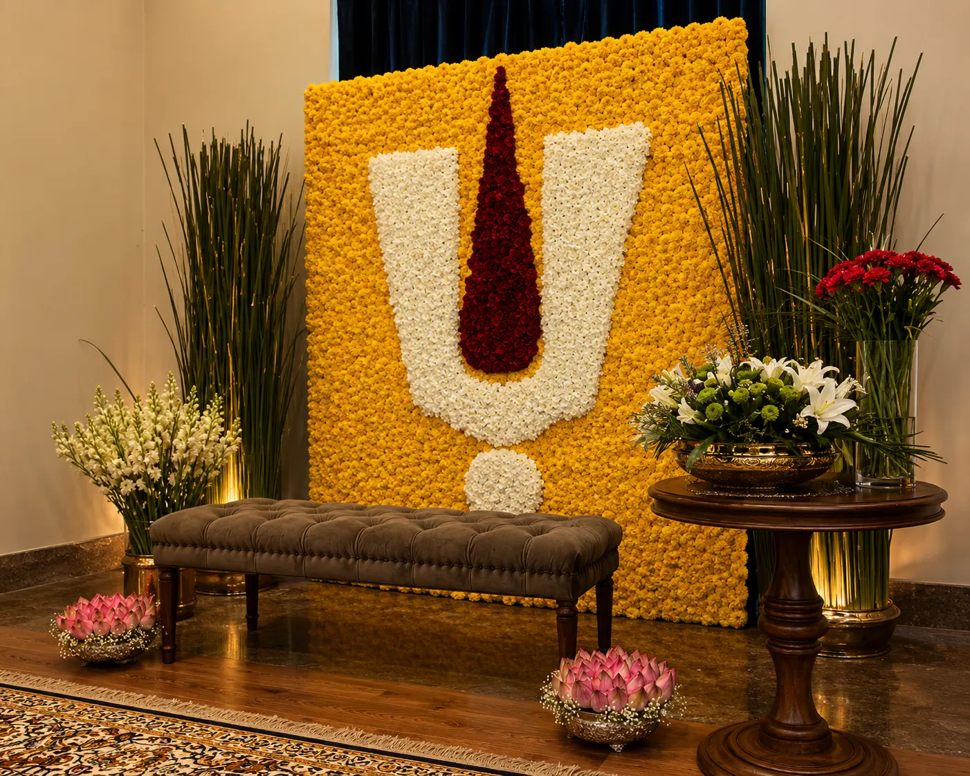 Floral Backdrop Decoration